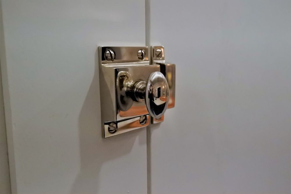 Polished Nickel Cabinet Latch