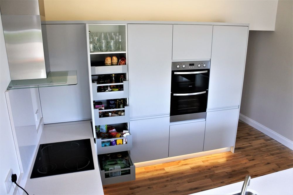 Blum Space tower in modern kitchen